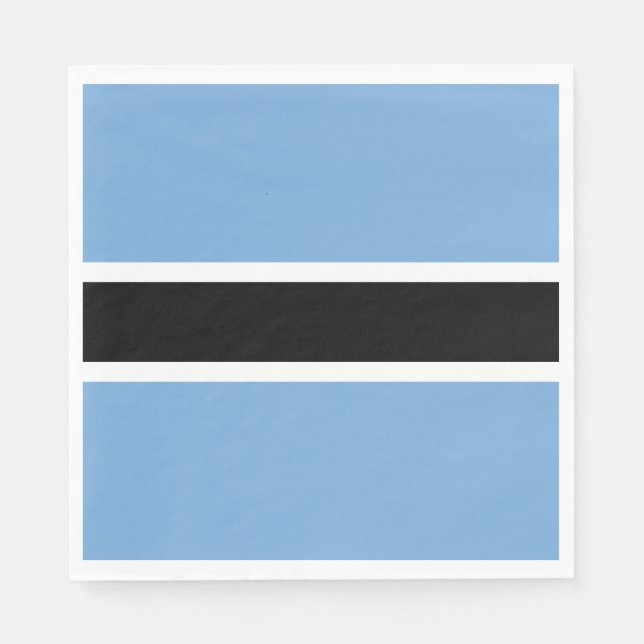 Patriotic Botswana Flag Serviette (Vorderseite)