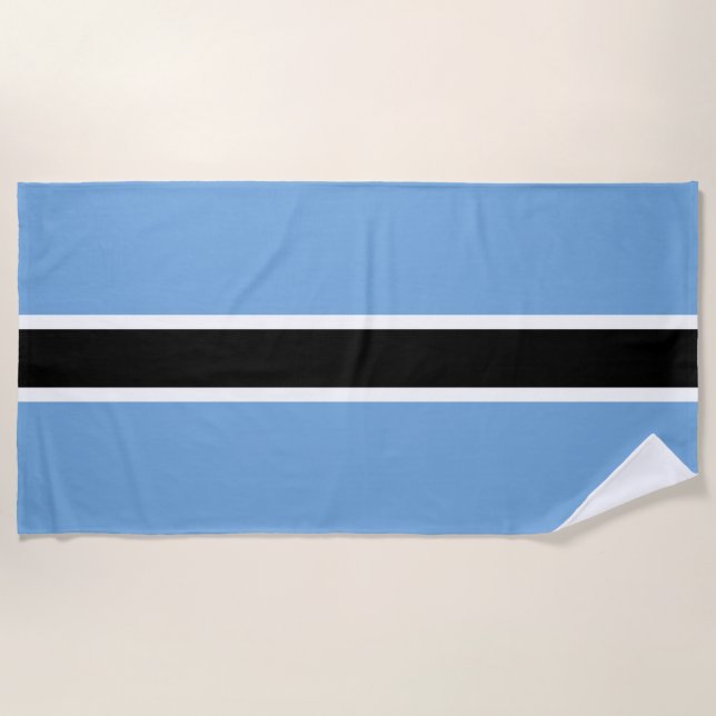 Patriotic Botswana Flag Strandtuch (Vorderseite)