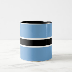 Patriotic Botswana Flag Zweifarbige Tasse