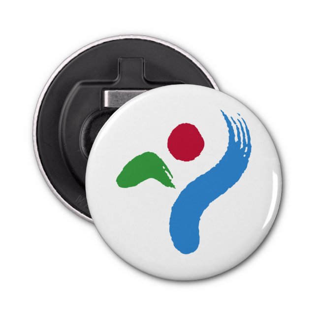 Patriotic bottle opener with Flag of Seoul Flaschenöffner (Vorderseite)