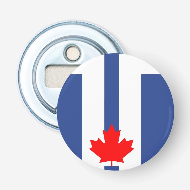 Patriotic bottle opener with Flag of Toronto Flaschenöffner (Vorderseite)