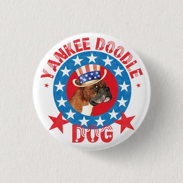Patriotic Boxer Button (Vorderseite)