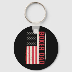 Patriotic Boxing Coach Boxer Vater American Flag Schlüsselanhänger