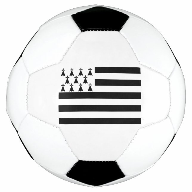 Patriotic Bretagne Flag Soccer Ball (Vorderseite)