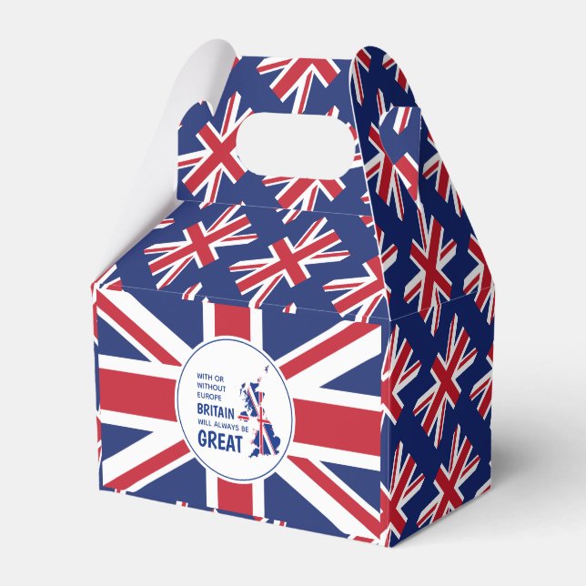 Patriotic BREXIT Union Jack Geschenkschachtel (Vorderseite)