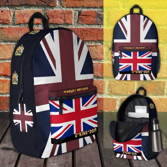 Patriotic British Flag Rucksack, Union Jack / UK Bedruckter Rucksack (Von Creator hochgeladen)