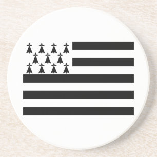Patriotic Brittany Flag Untersetzer