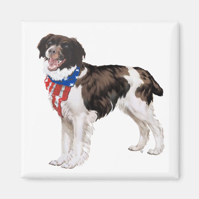 Patriotic Brittany Magnet (Vorne)