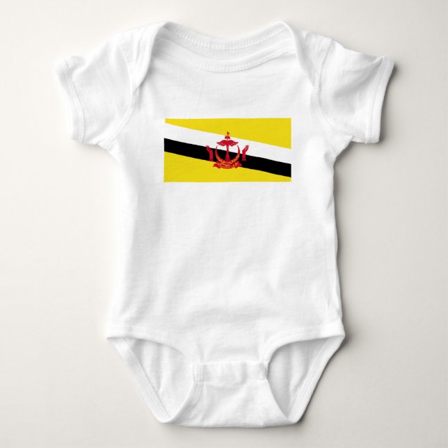 Patriotic Brunei Flag Baby Strampler (Vorderseite)