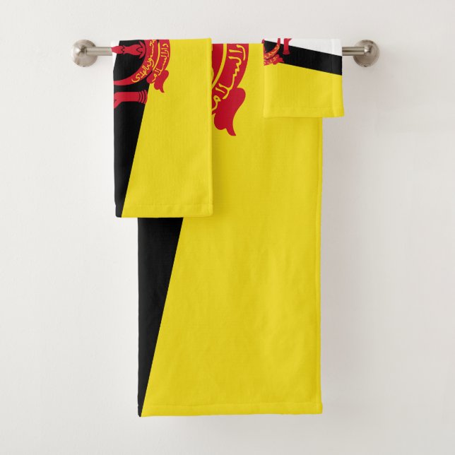Patriotic Brunei Flag Badhandtuch Set (Insitu)
