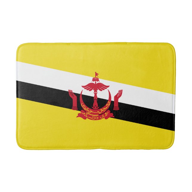 Patriotic Brunei Flag Bath Mat Badematte (Vorderseite)