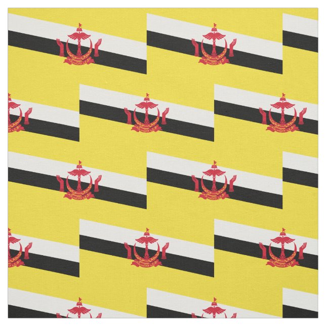 Patriotic Brunei Flag Fabric Stoff (Muster)