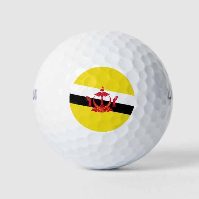 Patriotic Brunei Flag Golfball (Vorderseite)