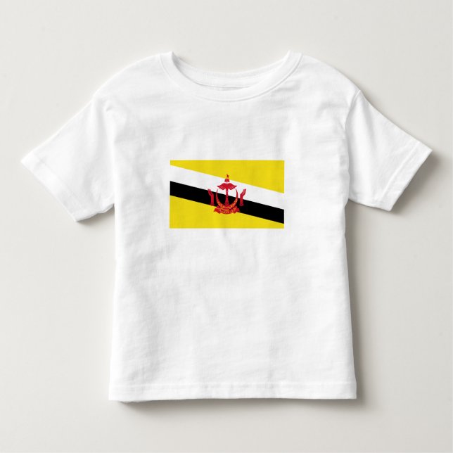 Patriotic Brunei Flag Kleinkind T-shirt (Vorderseite)