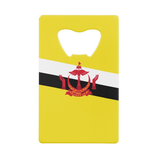Patriotic Brunei Flag Kreditkarte Flaschenöffner (Vorderseite)