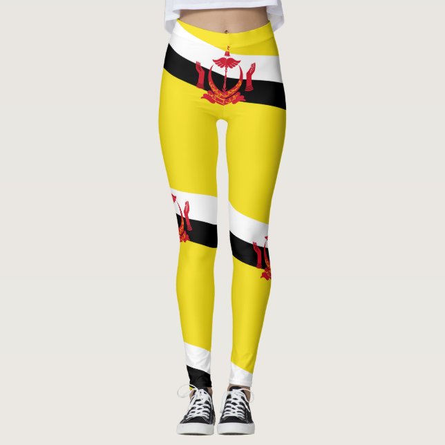 Patriotic Brunei Flag Leggings (Vorderseite)