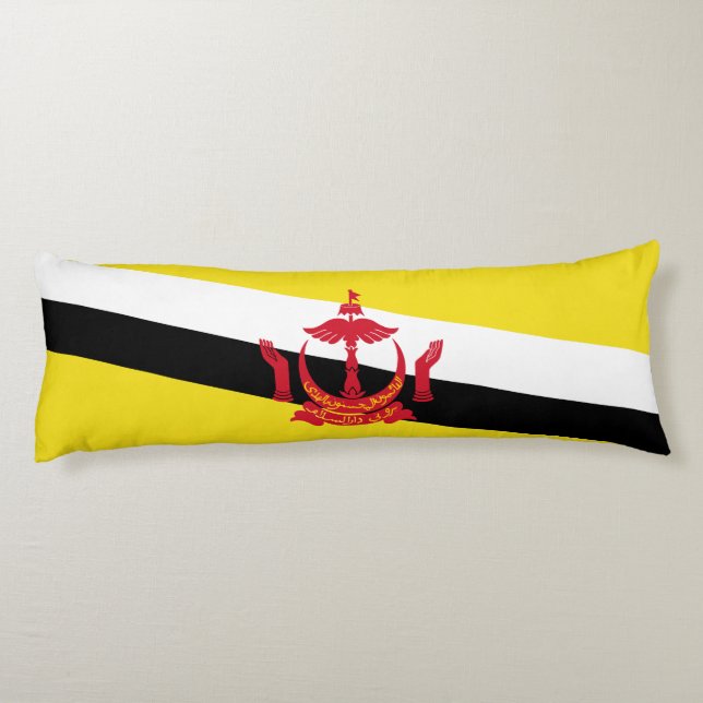 Patriotic Brunei Flag Seitenschläferkissen (Rückseite)