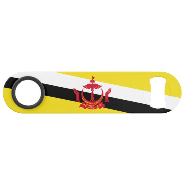 Patriotic Brunei Flag Speed Flaschenöffner (Rückseite Horizontal)