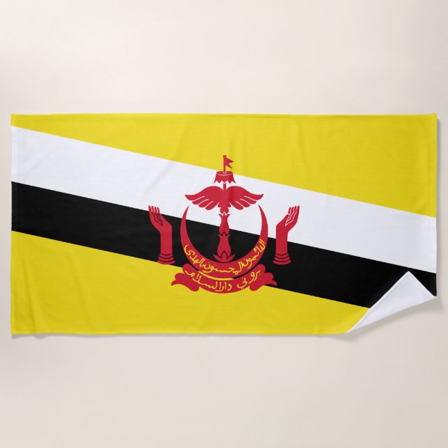 Patriotic Brunei Flag Strandtuch (Vorderseite)