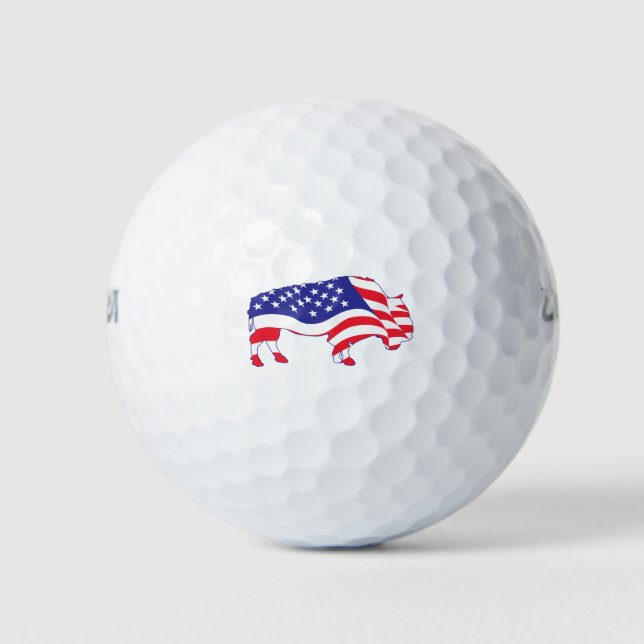 Patriotic Buffalo Golfball (Vorderseite)
