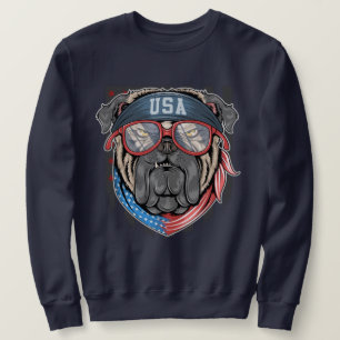 Patriotic Bulldog Sweatshirt