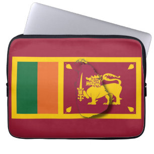 Patriotic Burgundy SRI LANKA Laptopschutzhülle