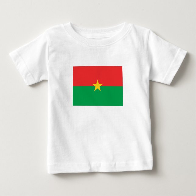 Patriotic Burkina Faso Flag Baby T-shirt (Vorderseite)