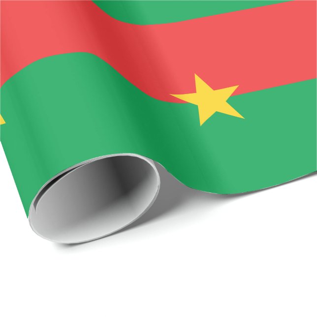 Patriotic Burkina Faso Flag Geschenkpapier (Rolleneckpunkt)