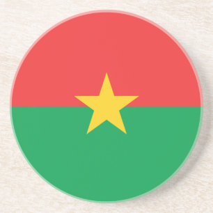 Patriotic Burkina Faso Flag Getränkeuntersetzer