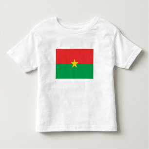 Patriotic Burkina Faso Flag Kleinkind T-shirt