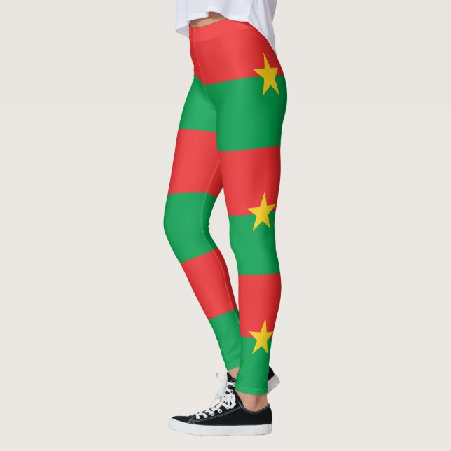 Patriotic Burkina Faso Flag Leggings (Links)