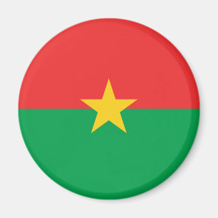 Patriotic Burkina Faso Flag Magnet