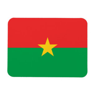 Patriotic Burkina Faso Flag Magnet