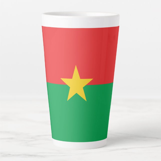 Patriotic Burkina Faso Flag Milchtasse (Vorderseite)