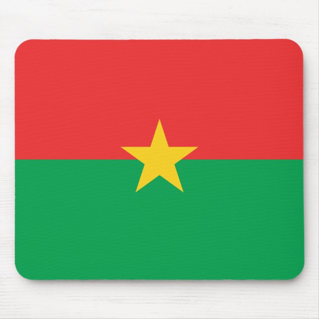 Patriotic Burkina Faso Flag Mousepad (Vorne)