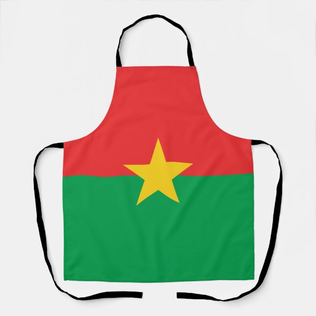 Patriotic Burkina Faso Flag Schürze (Vorderseite)