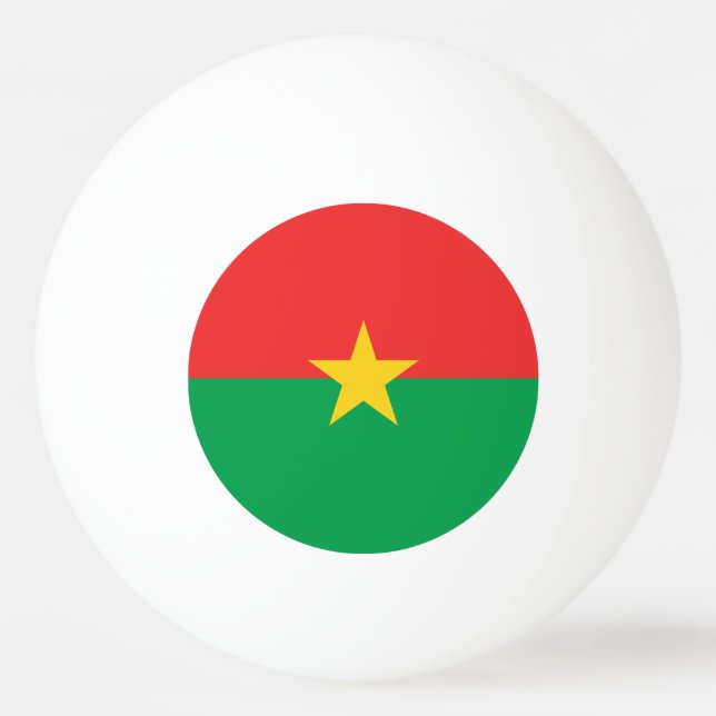 Patriotic Burkina Faso Flag Tischtennisball (Rückseite)