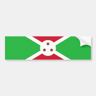 Patriotic Burundi Flag Autoaufkleber