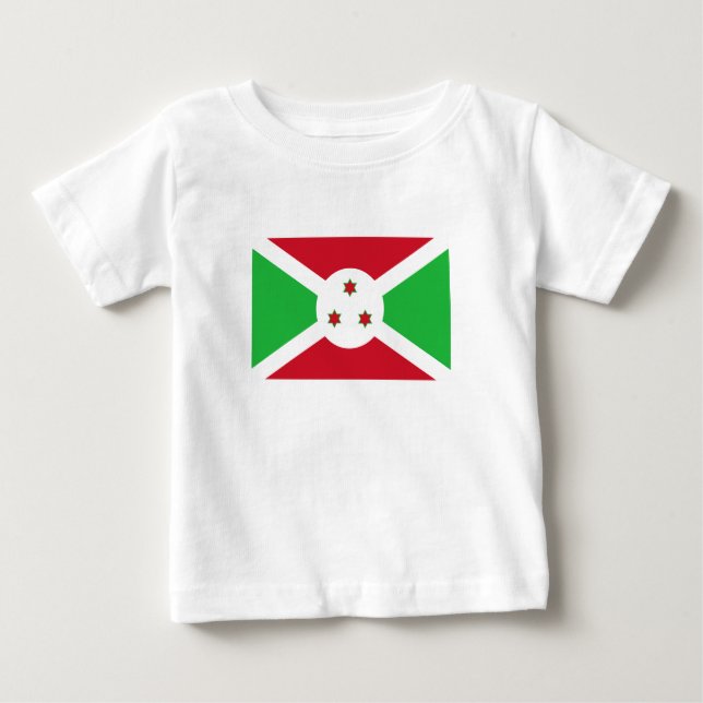 Patriotic Burundi Flag Baby T-shirt (Vorderseite)