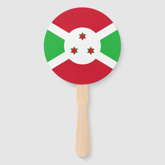 Patriotic Burundi Flag Fächer (Vorderseite)