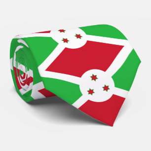 Patriotic Burundi Flag Krawatte