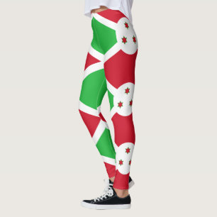 Patriotic Burundi Flag Leggings