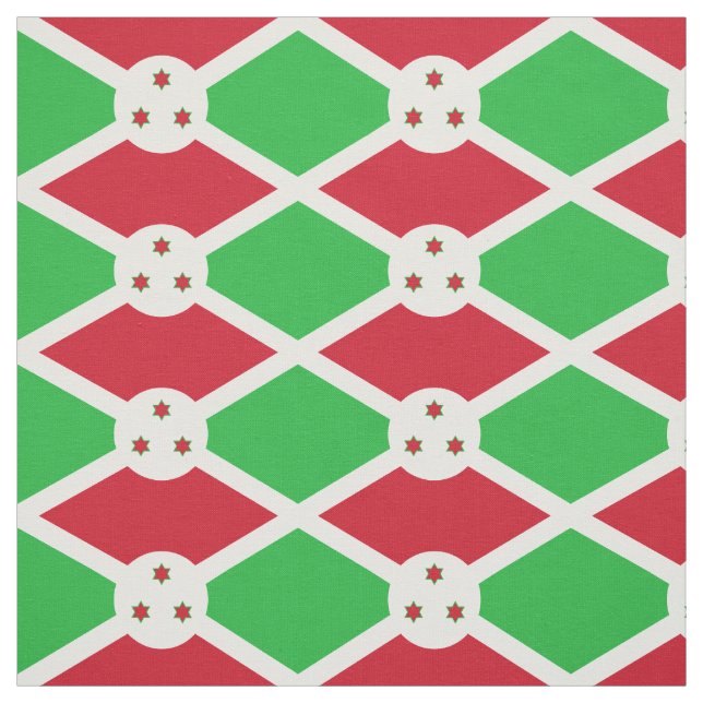 Patriotic Burundi Flag Stoff (Muster)