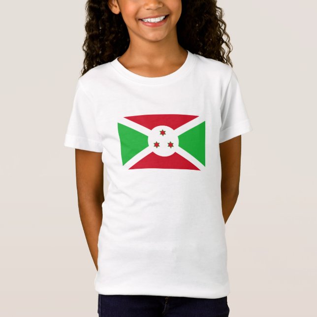 Patriotic Burundi Flag T-Shirt (Vorderseite)