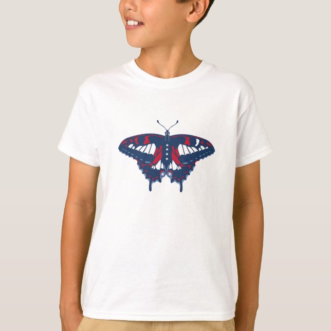 Patriotic Butterfly T - Shirt (Vorderseite)