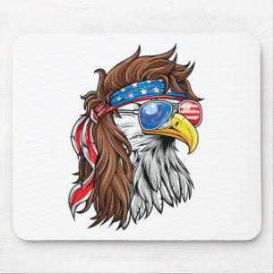 Patriotic Byld Eagle Mullet Usa American Flag 4. Mousepad