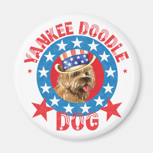Patriotic Cairn Terrier Magnet
