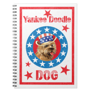 Patriotic Cairn Terrier Notizblock