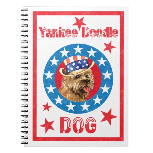 Patriotic Cairn Terrier Notizblock (Vorderseite)