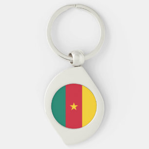 Patriotic Cameroon Flag Schlüsselanhänger